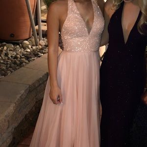 Blush sherri hill prom dress